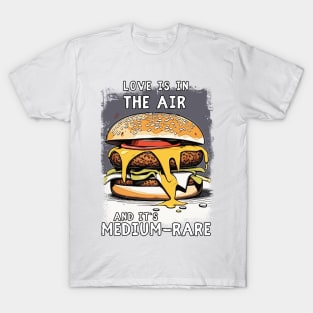 Hilarious BURGER Quote Vintage Retro Illustration for BBQ Lovers T-Shirt